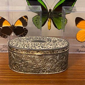 Silver-Colored Trinket Box